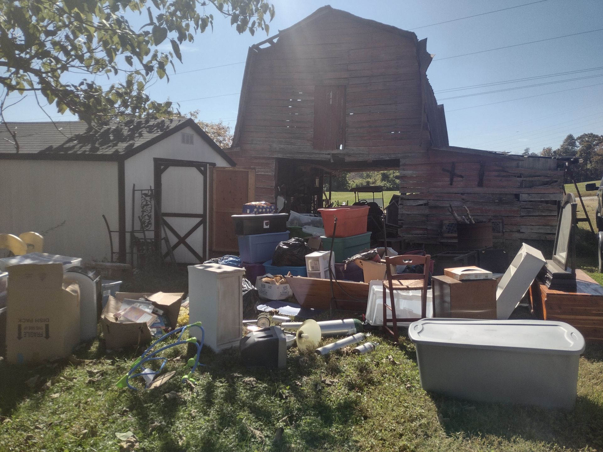 Barn Cleanout Results Before